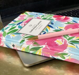 photo of floral Emily Ley weekly planner